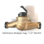 Hidrômetro Multijato 1.1/2" 20m3/H sem conexões AKVOMETER / RENOVA