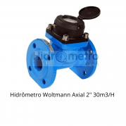 Hidrômetro Woltmann axial 2" 30m3/H sem conexões Portaria 155 INMETRO