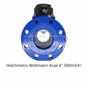 Hidrômetro Woltmann axial 6" 300m3/H sem conexões Portaria 155 INMETRO