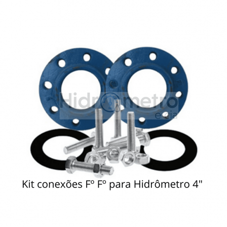 Kit conexões Fº Fº para Hidrômetro 4"