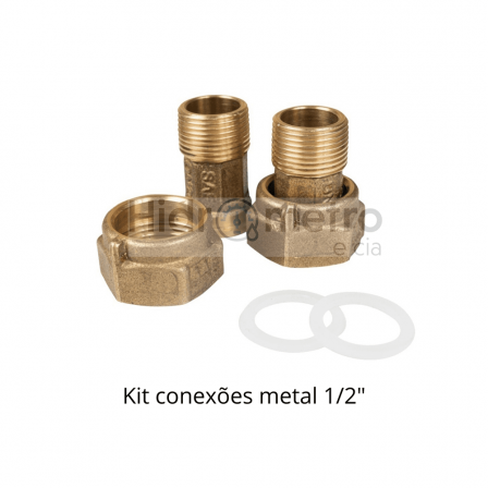 Kit conexões metal 1/2"