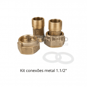 Kit conexões metal 1.1/2"