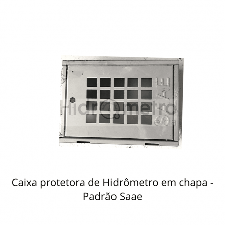 Caixa protetora de Hidrômetro em chapa - Padrão Saae