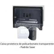 Caixa protetora de Hidrômetro em policarbonato transparente - Padrão Saae