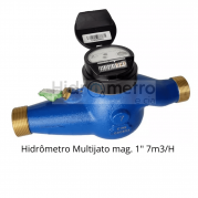 Hidrômetro Multijato mag. 1" 7m3/H sem conexões  LAO  /  ACCELL