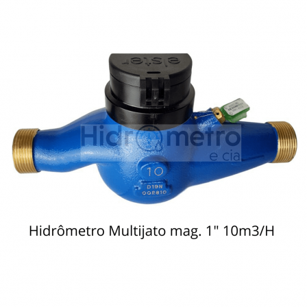 Hidrômetro Multijato mag. 1" 10m3/H sem conexões  AKVOMETER / RENOVA